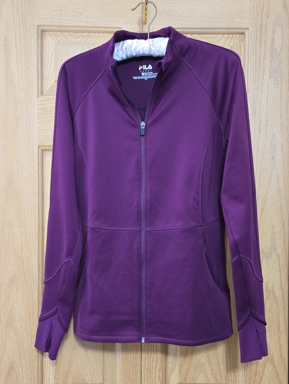 Fila Women's Zip-Front Utility Jacket - Plum